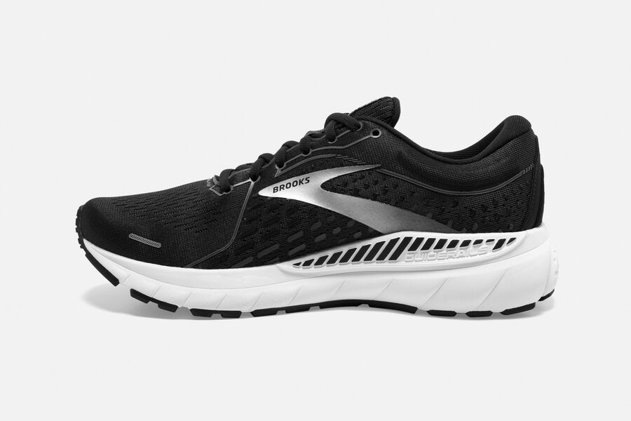 Brooks Israel Adrenaline GTS 21 Road Running Shoes Womens - Black/White - EBG-260379